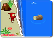 丸太渡りの術