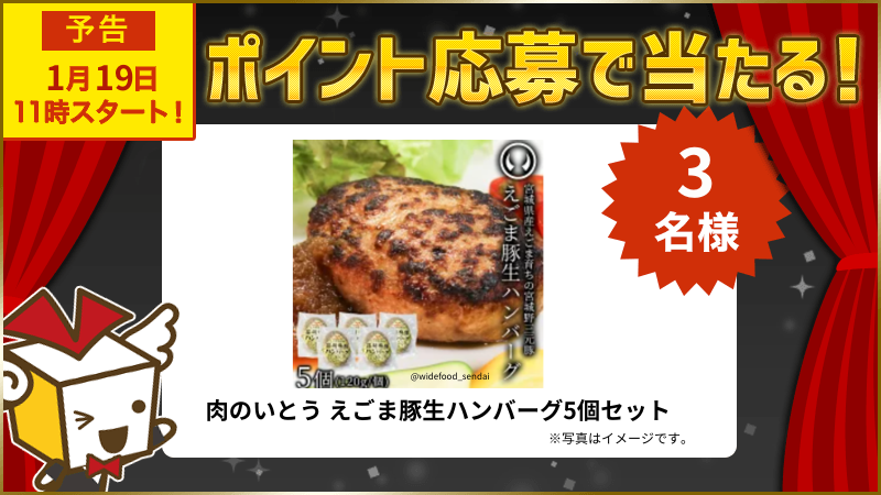 肉のいとう えごま豚生ハンバーグ5個セット 