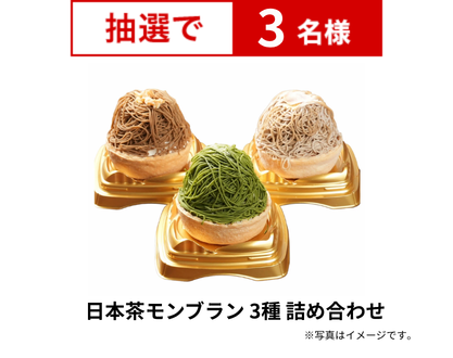 日本茶モンブラン 3種 詰め合わせ