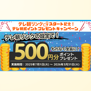 テレ朝ポイント　500ポイント