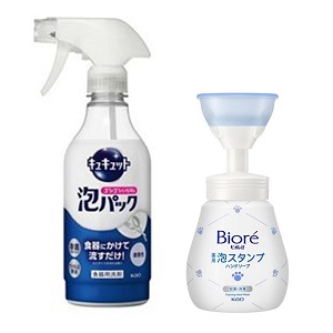 キュキュット泡パックとビオレu泡スタンプ