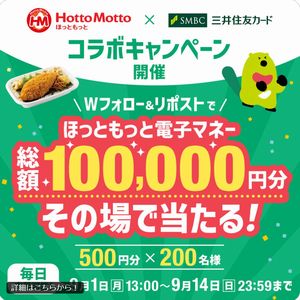 ほっともっと 電子マネー500円分