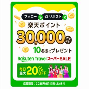 楽天ポイント30,000ポイント