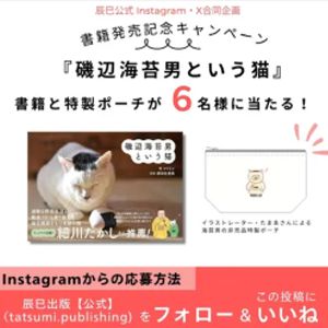 書籍『磯辺海苔男という猫』と特製ポーチ