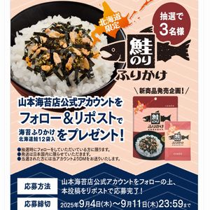 海苔ふりかけ北海道鮭 12袋入