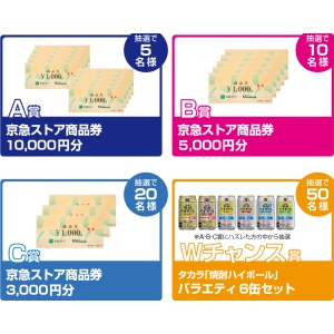 商品券・宝酒造製品
