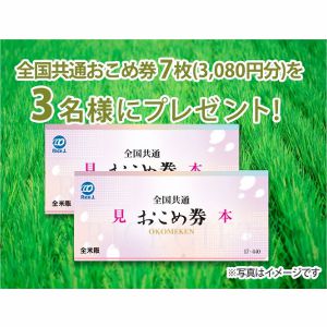 全国共通おこめ券7枚(3,080円分)
