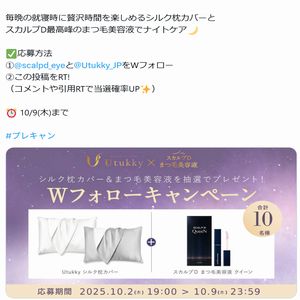 シルク枕カバー+まつ毛美容液
