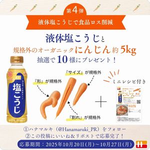 液体塩こうじ+ふぞろいにんじん約5kg