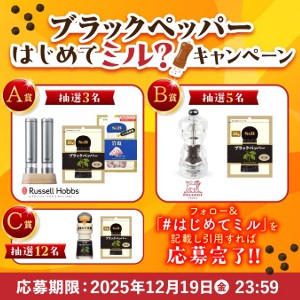 RussellHobbs 電動ミル＆S&Bブラックペッパー＆岩塩ほか