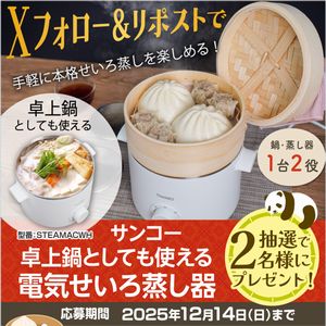 卓上鍋としても使える電気せいろ蒸し器