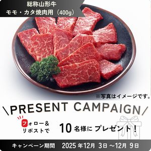 総称山形牛 モモ・カタ焼肉用（400g）
