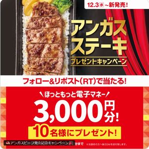 ほっともっと 電子マネー3,000円分