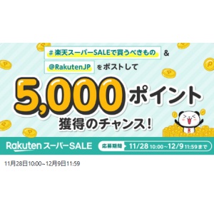 楽天ポイント5,000ポイント