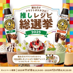 割るだけクラフトボスカフェ３本お試しセットと47ご当地アレンジレシピブック