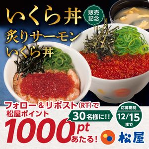 松屋ポイント1000pt