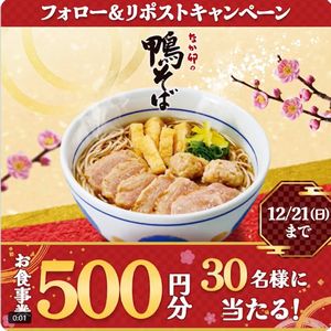 なか卯 お食事券500円分