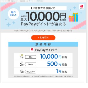 PayPay1万円相当 他