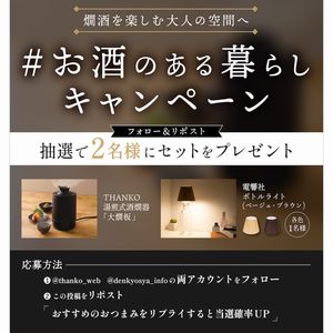 電気酒燗器「大燗板」と「ボトルライト」