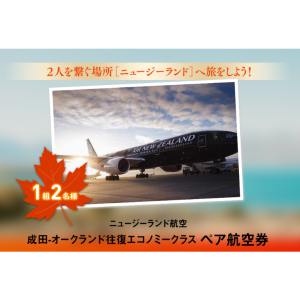 ニュージーランド往復ペア航空券　他