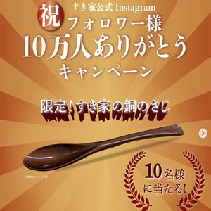限定！すき家の銅のさじ