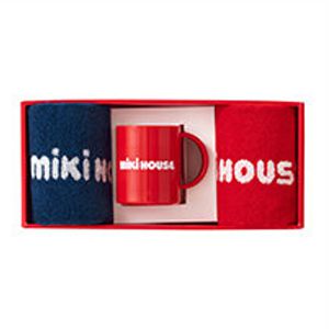 ミキハウスのミニタオル2枚＆マグセット