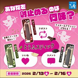 選んだ味の「とうふスティック」