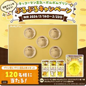 ポムポムプリンのプリン型+プリン豆乳