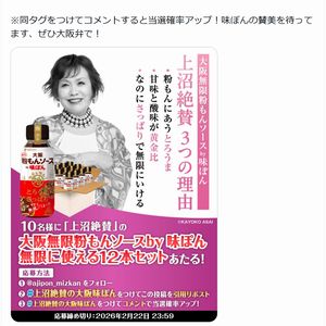 大阪無限粉もんソースby味ぽん1ケース