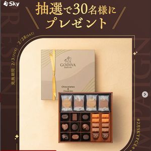 賞品画像：GODIVA チョコレート&クッキー