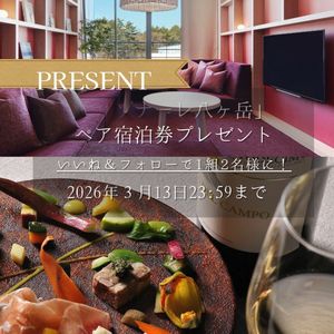 賞品画像：星野リゾート「リゾナーレ八ヶ岳」宿泊券