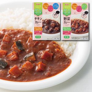 高たんぱく質チキンカレー+野菜カレー
