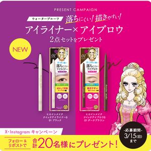 アイライナーとアイブロウのセット