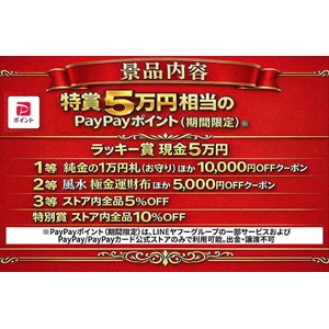 PayPayポイント5万円相当 他