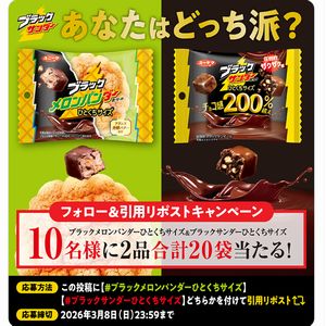 ブラックメロンパンダーひとくちサイズ