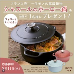 シャスール ホーロー鍋 ラウンドココット