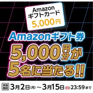Amazonギフトカード 5,000円分