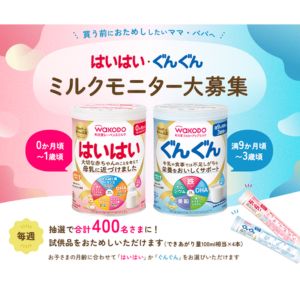 和光堂 はいはい・ぐんぐん 粉ミルク（サンプル）