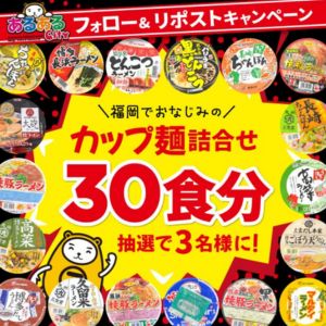 福岡おなじみカップ麺詰合せ30食分