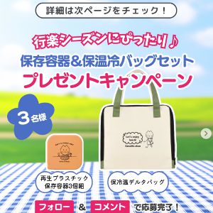 保存容器3個組、保冷温デルタバッグ