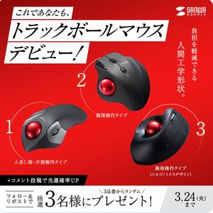 サンワのトラックボールマウス