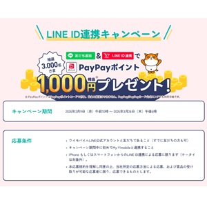 PayPayポイント1,000円相当