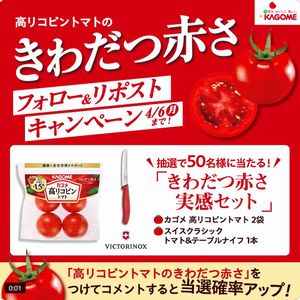 高リコピントマト+トマト用ナイフ