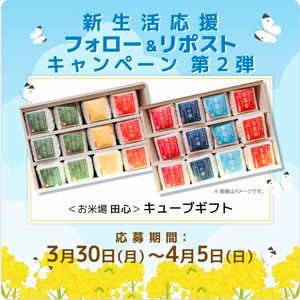 ＜お米場 田心＞キューブギフト