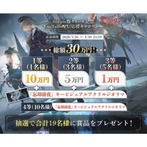 忘却前夜キービジュアルアクリルジオラマ 他