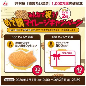 井村屋オリジナルたい焼きクッション 他