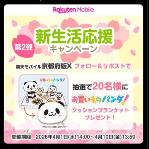 お買いものパンダ！クッションブランケット