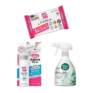 クイックル洗面ボウルクリーナーなど３品