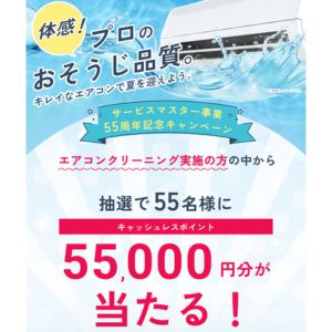キャッシュレスポイント 55,000万円分