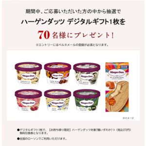 ハーゲンダッツ デジタルギフト券1枚